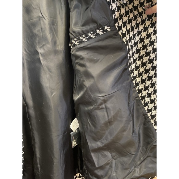 Jessica London Classic Houndstooth Pea Coat - Picture 7 of 9